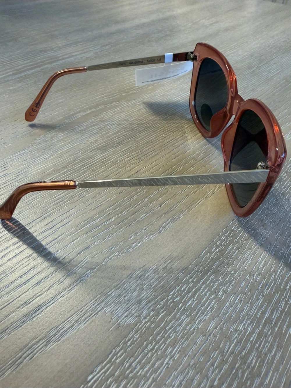 Fossil Women's Square Sunglasses in Translucent Brown